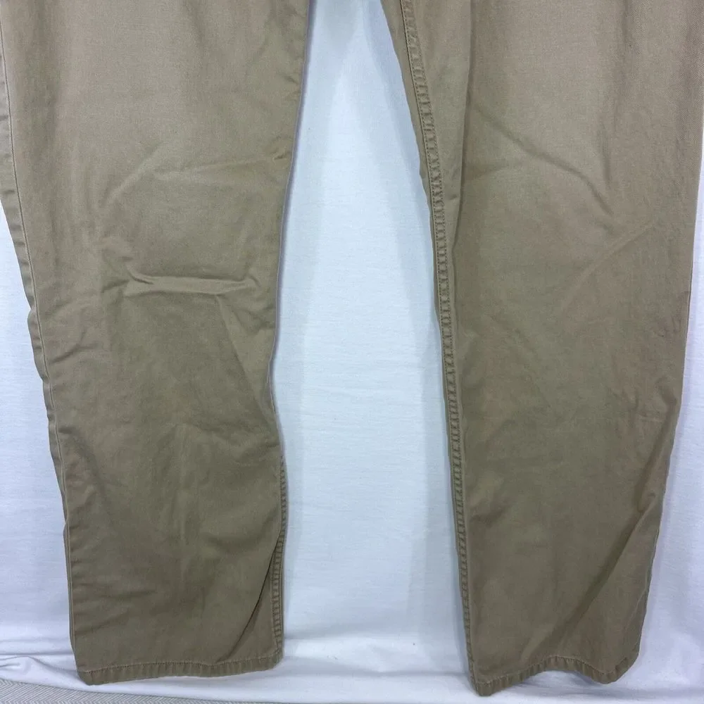 Polo Ralph Lauren Pants Men's 38x32 650 Straight Leg‎ Beige Tan Chino 5 Pocket